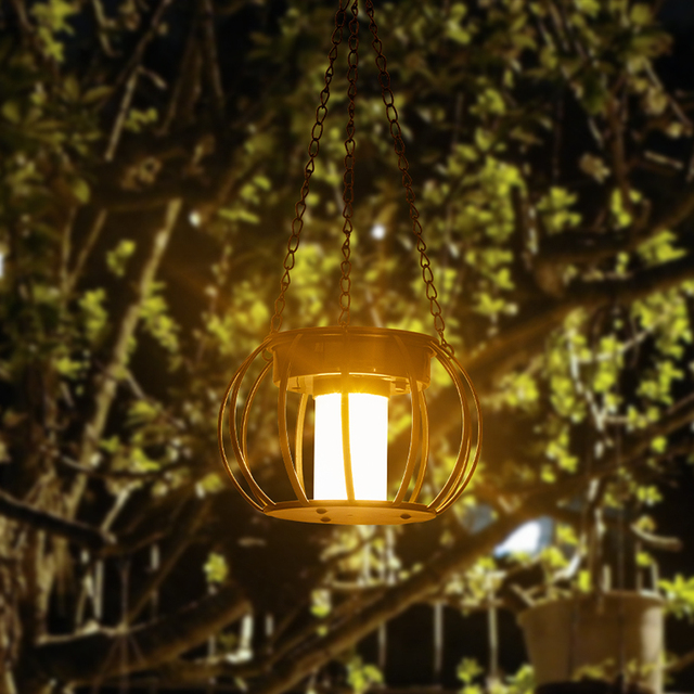 New Arrivals Garden Solar Light Lantern IP65 Waterproof Pumpkin Lantern 3meters 30LEDs Outdoor Hanging Lamp Patio Decoration