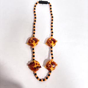 Collier lumineux à LED pour Halloween Perles en plastique clignotantes Chauve-souris <span class=keywords><strong>citrouille</strong></span> pour <span class=keywords><strong>d</strong></span>écorations de fête Perles lumineuses à LED Fournitures de fête - Product Image 2