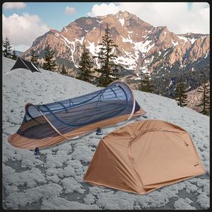 Tenda da Campeggio Monoposto a Rapida Apertura Anti-Zanzare Personalizzabile per Escursionismo e Campeggio Individuale - Product Image 5