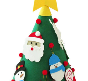 Árbol de Navidad de fieltro de alta calidad de Venta caliente para uso doméstico y decoraciones navideñas - Product Image 6