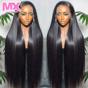 باروكة شعر بشري برازيلي خام بطول 32-40 بوصة، دانتيل أمامي كامل عالي الدقة 13×4، بدون غراء، باروكات شعر بشري طبيعي متوافقة مع بصيلات الشعر - Product Image 2