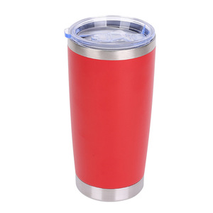 Gobelet isotherme en acier inoxydable 20 oz avec paille double et logo personnalisé CCH - Product Image 4