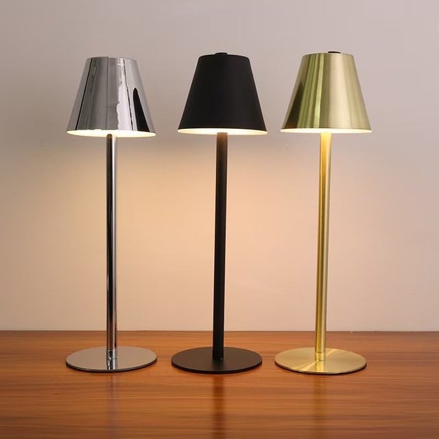 Wholesale Cordless Led Table Lamp Home Decor Lighting Rechargeable Portable Restaurant Smart Touch Desk Lamp