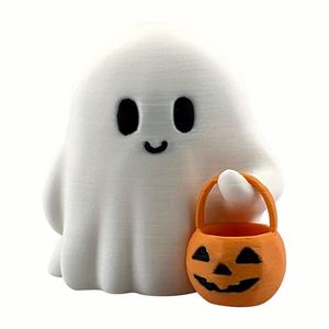 Eco-Friendly Small Ghost <b>Statue</b> for Halloween Resin Crafts Desktop Decorations - Product Image 5