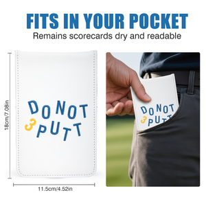 Porta Scorecard da Golf in Pelle PU, Copertina per Libretto di Messure con Ricamo Personalizzato, Elastico e Logo OEM - Product Image 3