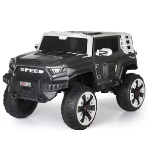 Elektrische Fernbedienung für Kinder mit Allradantrieb Spielzeug auto Kunststoff-Geländewagen MP3 für <span class=keywords><strong>2</strong></span>-7 Jahre Aufsitz auto für Jungen - Product Image 4