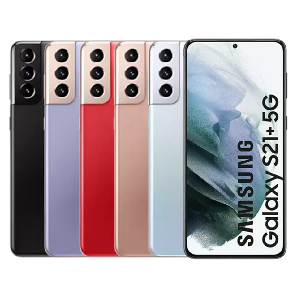 Telefoni cellulari originali 5G sbloccati di seconda mano sbloccati per Samsung Galaxy S21 più telefoni cellulari usati ricondizionati S21 +