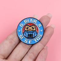 Pin Logam Grosir Motif Kartun Kutipan Bahasa Inggris Bros Pin Kreatif Terinspirasi Huruf Inggris untuk Aksesoris Pakaian