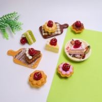 Suministros de Arte de Comida de Simulación Kawaii: Cabujones Planos de Frutas, Pasteles, Pan y Galletas para Decoración DIY de Casas de Muñecas y Manualidades