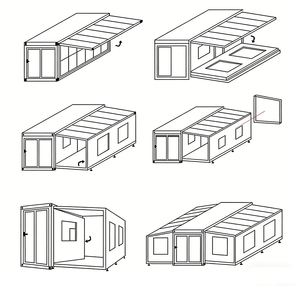 Casa Container Modulare Prefabbricata di Alta Qualità in Acciaio Traspirante, Facile da Montare, 20ft 40ft, con 2, <span class=keywords><strong>3</strong></span> o 4 Camere da Letto - Product Image 3