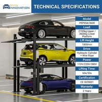 Système de stationnement élévateur SHIN Innovation PEPS54 avec construction en acier, capacité de charge de 3600 kg, empileur automatique