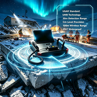 Système d'outils de recherche et de sauvetage pour l'effondrement de bâtiments avec radar 3D UWB, capteur de vie, positionnement par coordonnées XYZ et pénétration multi-couches au sol