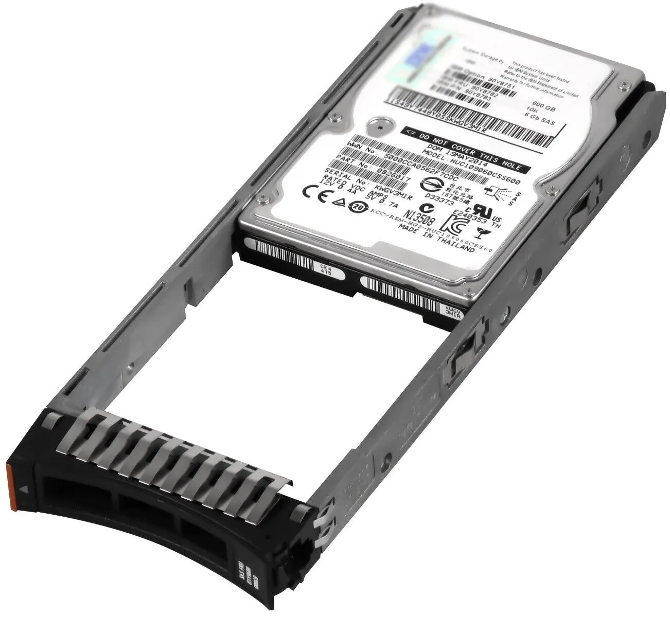 00Y2430 IBX 600GB 10000RPM SAS 6Gbps Hot Swap 2.5-inch Internal Hard Drive with Tray for Storage System V3700