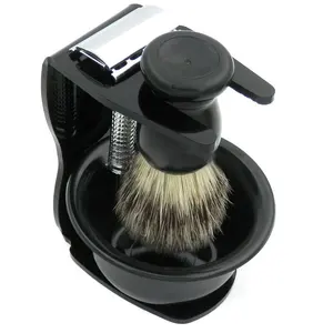 Mens Shaving Safety Razor Bristle Beard Shaving Brush Disposable Cleaning Brush