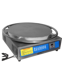Tout nouveau produit 4000w personnalisé crêpe fabricant crêpe faisant la Machine automatique ronde électrique chauffage Rotation poêle à crêpes
