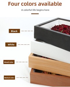 White Deep Wood Eco-friendly Classic <strong>Shadowbox</strong> Tabletop Picture <strong>Frame</strong> for Display Dried Flowers Plant Specimen Memory Photos - Product Image 6