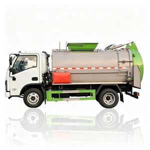 ผู้ผลิตรถบรรทุกขยะ รถบรรทุกแบบ Roll on Roll Off มาตรฐาน ISO14001 รถบรรทุกเก็บขยะอาหารประหยัดพลังงาน รถบรรทุกขยะร้านอาหาร - Product Image 2