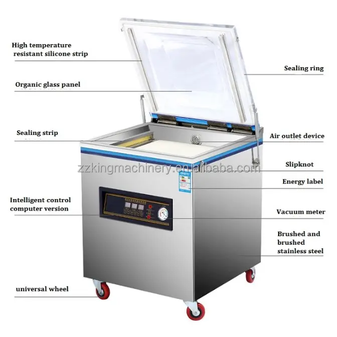 Automatic meat fresh frozen vegetable food sealer machine vacuum packing machine