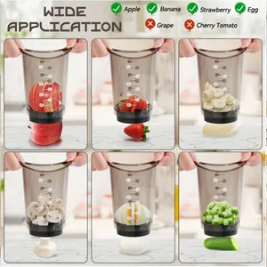 En gros, Coupe-légumes rapide manuel en forme de champignon, compatible lave-vaisselle, pour pommes de terre, tomates, carottes, râpe à fromage et oignon français - Product Image 4