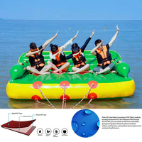 Bateau gonflable en PVC pour l'eau : Banane, Grand Poisson Volant, Ours Fraise, Naza, Surf de mer, Petit Canard Jaune, Pikachu, JUNAO 500kg+