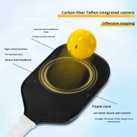 Raquette de pickleball personnalisée de haute qualité en fibre de carbone T700, nouvelle génération, noyau en mousse 4 couches, 16 mm, approuvée USAPA, légère