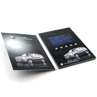 Livre vidéo publicitaire de luxe en vente à chaud Écran LCD de 7 pouces Livres de marketing vidéo Brochure vidéo