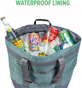 Bolsa Térmica Impermeable Grande para <span class=keywords><strong>Playa</strong></span> Gelory, Bolsa de Compras Reutilizable para Mujer, Bolsa de Almuerzo con Asa, 20L, Nailon - Product Image 5