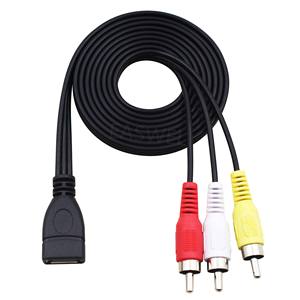 <span class=keywords><strong>สาย</strong></span>เคเบิล USB ตัวเมีย <span class=keywords><strong>ต่อ</strong></span> 3 RCA Phono AV สำหรับเชื่อม<span class=keywords><strong>ต่อ</strong></span>คอมพิวเตอร์ <span class=keywords><strong>ทีวี</strong></span> <span class=keywords><strong>สาย</strong></span>อะแดปเตอร์เสียงและวิดีโอ - Product Image 4