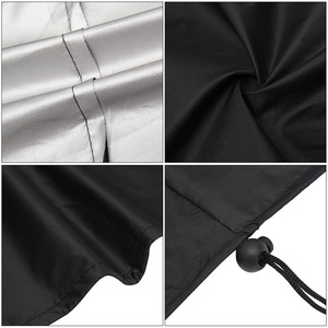 Housse de protection pour chauffage de terrasse extérieur, imperméable, en polyester noir, rectangulaire, pour lampe chauffante, protection contre la poussière - Product Image 5