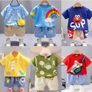 Proveedor Mayorista de Ropa, Lote Mixto de Ropa Infantil Nueva de Marca, Conjuntos de Ropa Brillante para Niños y Niñas, Fardos de Ropa de Verano - Product Image 4