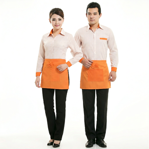 Fournisseur en gros de vêtements professionnels pour le personnel hôtelier (réception), impression de logo personnalisée, haute qualité pour les hôtels, les resorts, les cafés - Product Image 1