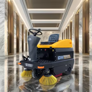 C100 Industriële Batterij Aangedreven Vloer Rijden Veegmachine Te Koop - Product Image 3