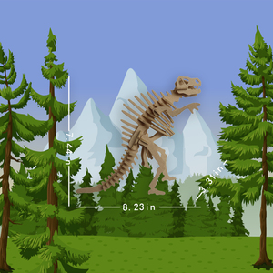 Puzzle 3D en feutre non tissé léger pour enfants, dinosaure spinosaure, jouet éducatif amusant, cadeau pour enfants sélectionné - Product Image 4