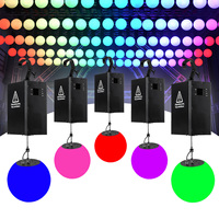Le prix d'usine de Guangzhou a mené la boule de sphère DMX RGBW lumières cinétiques menées colorées de boule