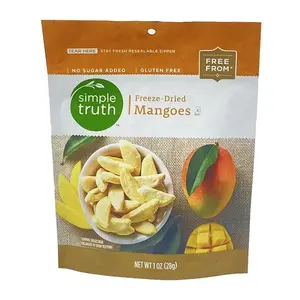 En gros Personnalisé Défendre la Valise Diplomatique Doypack Sac Mangue Séchée Fruits Alimentaire Sacs En Plastique Pour Emballage