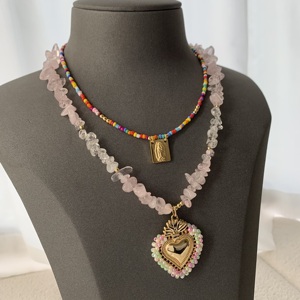Collar de arcilla de polímero místico bonito, collar de cristal transparente, colgantes de joyería <span class=keywords><strong>bonitos</strong></span> <span class=keywords><strong>para</strong></span> collar como <span class=keywords><strong>regalos</strong></span>, con diseño de arcilla - Product Image 3