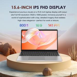 Ordinateur portable GXMO T152J 15,6 pouces, Windows 11 Pro, Intel Celeron <span class=keywords><strong>N5100</strong></span> Quad Core, sans RAM, sans SSD, barebone, prend en charge le déverrouillage par empreinte digitale - Product Image 5