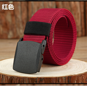 Cinturón de Lona Resistente GB87 para Campamento, Entrenamiento y Estudiantes, Venta al por Mayor en Verde, Caqui, Marrón, Rojo y Azul Marino - Product Image 2