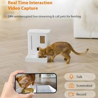 Mangeoire automatique Elecpet Factory Cat 2 en 1 Fontaine d'eau et de nourriture pour animaux domestiques Wifi APP Control Timed Smart Feeder avec caméra