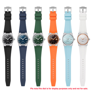 สายนาฬิกาซิลิโคนแบบปลดเร็วสำหรับนาฬิกา <span class=keywords><strong>Tissot</strong></span> <span class=keywords><strong>Prx</strong></span> 35 มม. 40 มม. สำหรับผู้หญิงผู้ชาย สายยางเปลี่ยนขนาด 11 มม. 12 มม. - Product Image 6