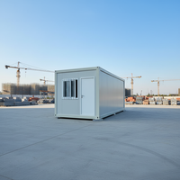 Modules préfabriqués en acier pour secours d'urgence, installation rapide, résistants au feu, alimentés à l'énergie solaire, logements modulaires évolutifs