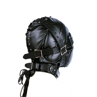 Fétiche pleine tête capuche Couple adulte Cosplay jeux en cuir PU Sexy masque capuche Halloween fête Bondage visage couverture jeu de rôle Costumes