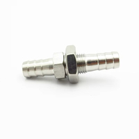 4mm 6mm 8mm 10mm 12mm 14mm 16mm 19mm Schlauch Barb Bulkhead 304 Edelstahl Stacheldraht Rohr verschraubung Kupplung Anschluss adapter