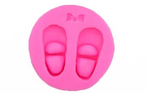 Lindos zapatos de bebé moldes de silicona para <span class=keywords><strong>Fondant</strong></span> herramientas de decoración de pasteles <span class=keywords><strong>molde</strong></span> para hornear - Product Image 4