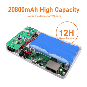WGP 미니 <span class=keywords><strong>UPS</strong></span> 20800mAh 대용량 USB 5V DC 9V 12V POE <span class=keywords><strong>24V</strong></span> 48V QC 3.0 지원 휴대용 POE 미니 <span class=keywords><strong>UPS</strong></span> (와이파이 공유기용) - Product Image 2