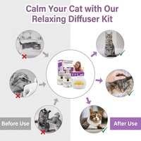 Kit de recharge pour diffuseur apaisant pour chat avec huile de valériane favorisant la relaxation et améliorant le sommeil pour soulager le stress