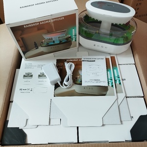 Mưa Hương Thơm Dầu Defuser Thông Minh Mát Mẻ Sương Trắng Tiếng Ồn Micro Nhà Máy Cảnh Quan Giọt Nước Mưa Độ Ẩm Không Khí Khuếch Tán Hương Thơm Với Ce Rohs - Product Image 6