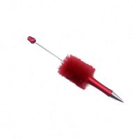 Stylos en peluche perlés écologiques en gros en stock, créatifs - Bordure colorée, faits à la main, fournitures promotionnelles pour fêtes