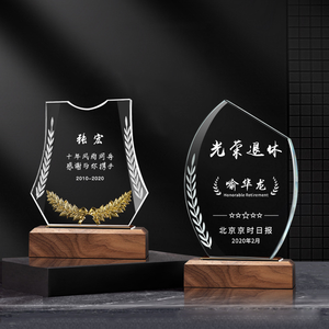 2023 nouveau Design tournesol souvenir créatif de divers styles trophées honorifiques souvenir cadeau personnalisé trophée en verre de cristal - Product Image 4