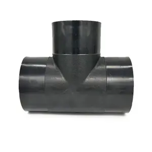 High Quality ASTM PE100 HDPE Tee Pipe Fittings In China Water Moulding Processing Plastic Tubes